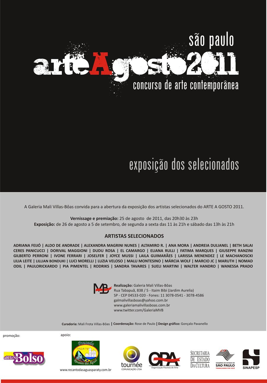 Salão Arte Agosto, Galeria Mali Villas Lobos, 2