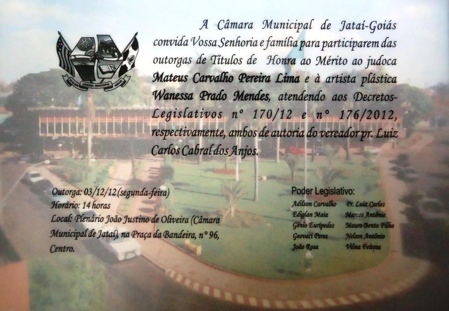 Homenagem, Câmara Municipal, 5