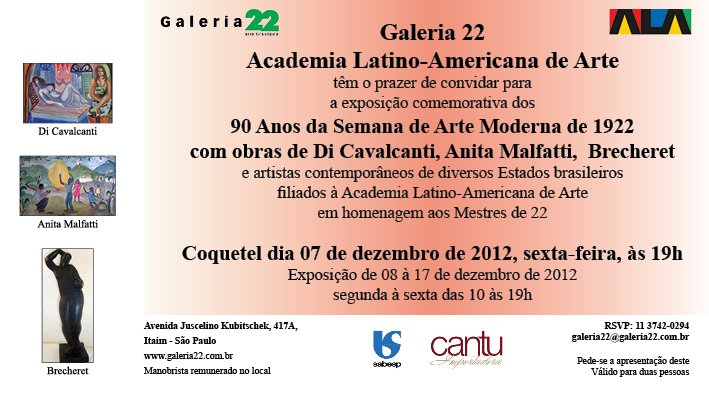 90 Anos da Semana de Arte Moderna, Galeria 22, 2