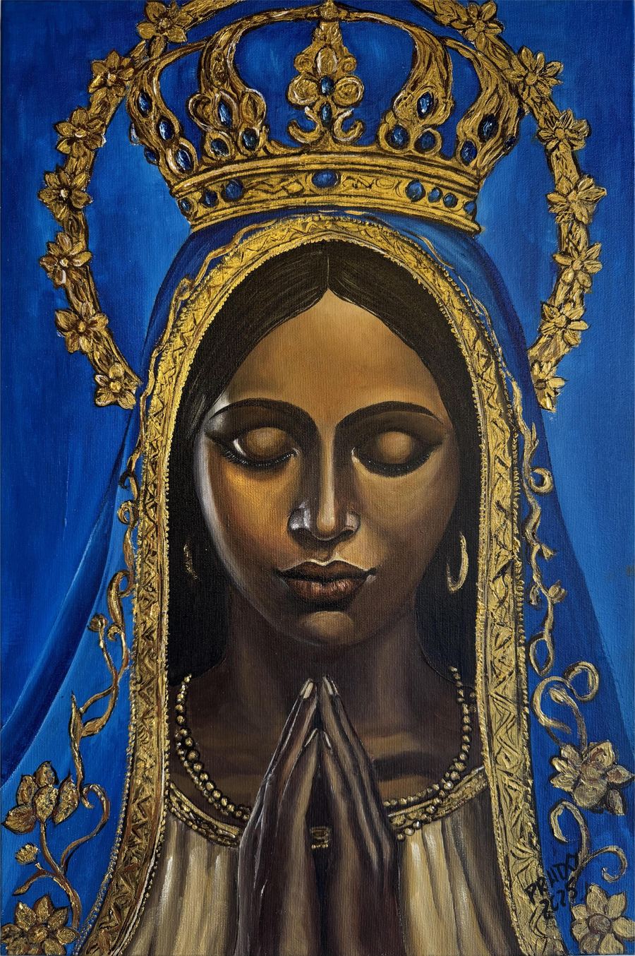Nossa Senhora Aparecida 
XIII, 40 x 60, acrílico sobre tela, 2025.