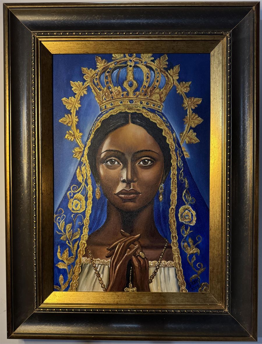 Nossa Senhora Aparecida XII , 40 x 60, acrílico sobre tela, 2025.