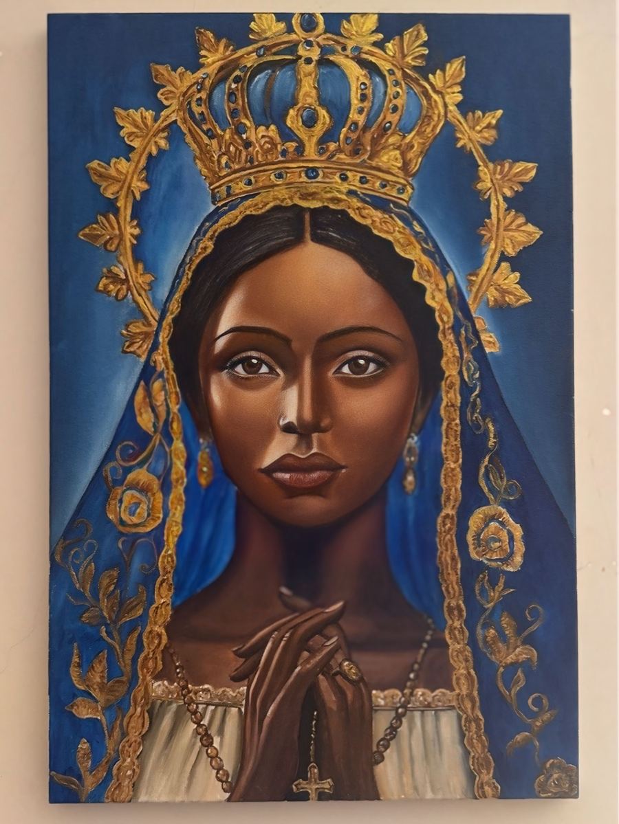 Nossa Senhora Aparecida XII, 40 x 60, acrílico sobre tela, 2025.