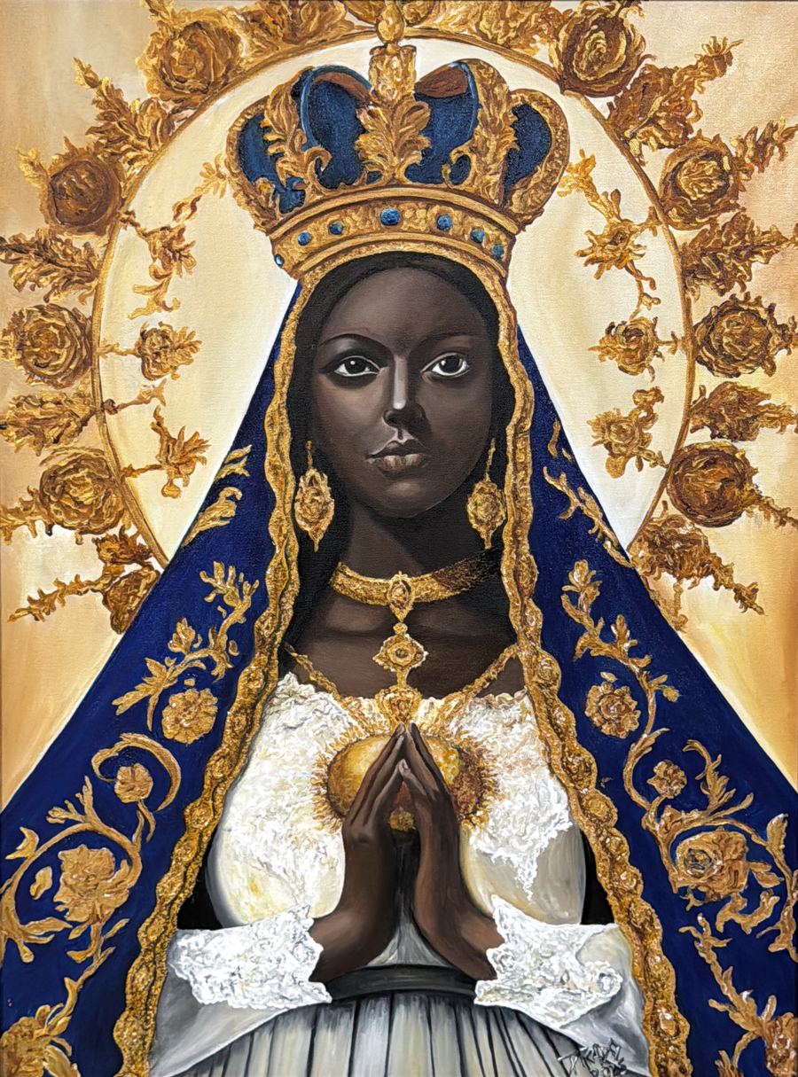 Nossa Senhora Aparecida X, 80 x 60, acrílico sobre tela, 2025.