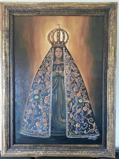 Nossa Senhora Aparecida II, acrílico sobre tela, 60 x 90, Brasil 2013