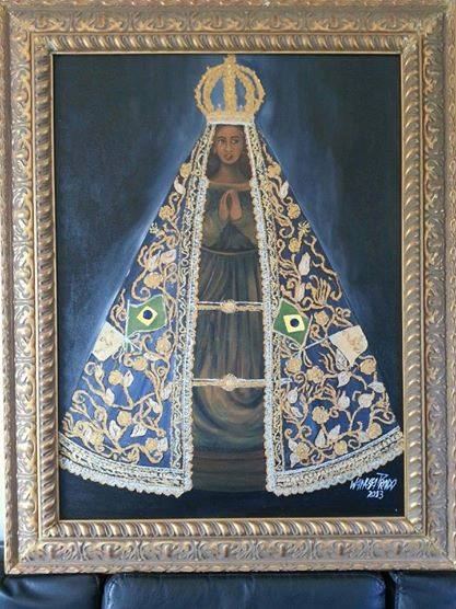 Nossa Senhora Aparecida I, acrílico sobre tela, 60 x 80, Brasil, 2013