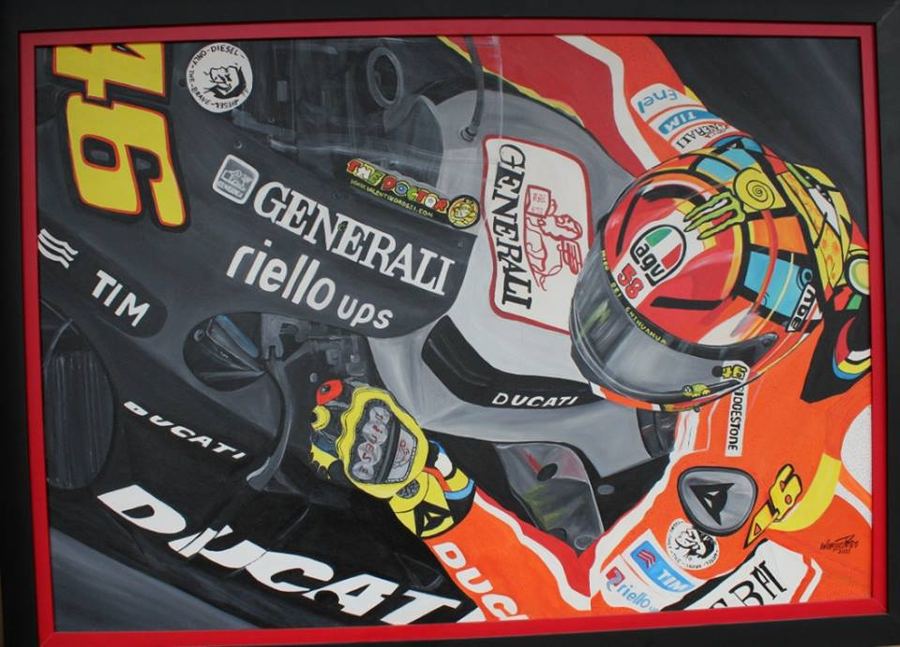 Valentino Ducati2012, 100 X 80, a/s/t, Brasil 2013