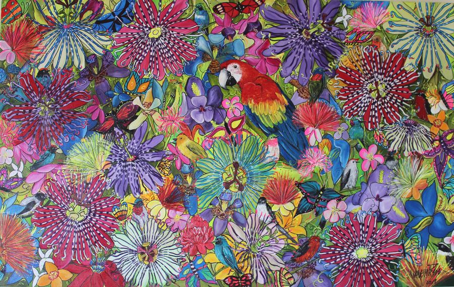 Mistura Brasileira XXXIII, Flor de Maracujá, 130 x 90, Brasil 2018