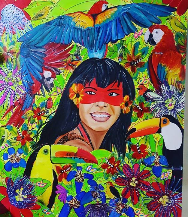 Mistura Brasileira XXX, Série  ÍNDIOS KARAJÁS, 100 x 120, Brasil 2018