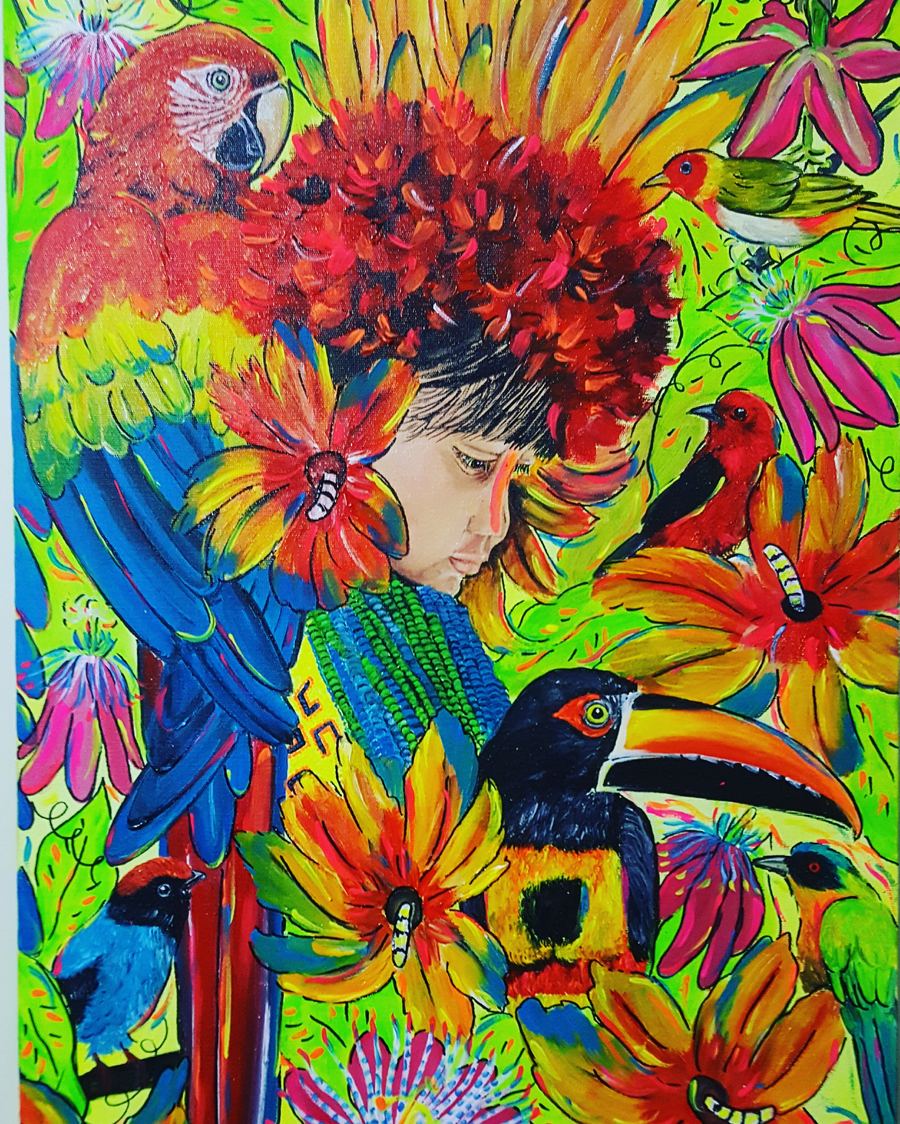 Mistura Brasileira XXV, SÉRIE ÍNDIOS KARAJÁS, 40 x 60, a/s/t, Brasil 2017