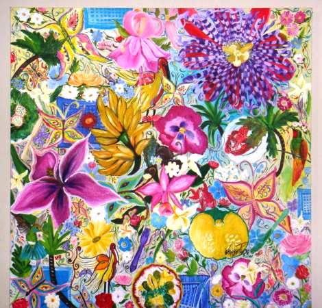 Mistura Brasileira, acrílico sobre tela, 90 x 90, Brasil 2010