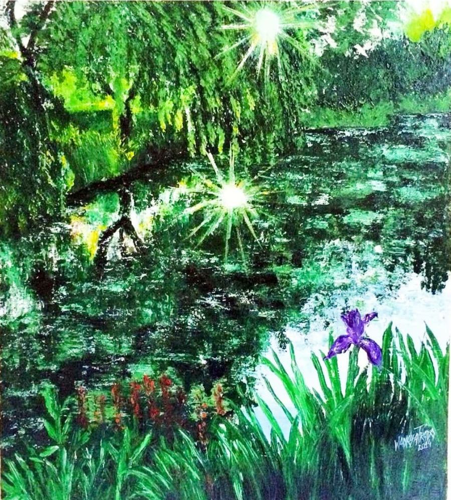 Giverny XIII, acrílico sobre tela, 70 x 90, Brasil 2014.