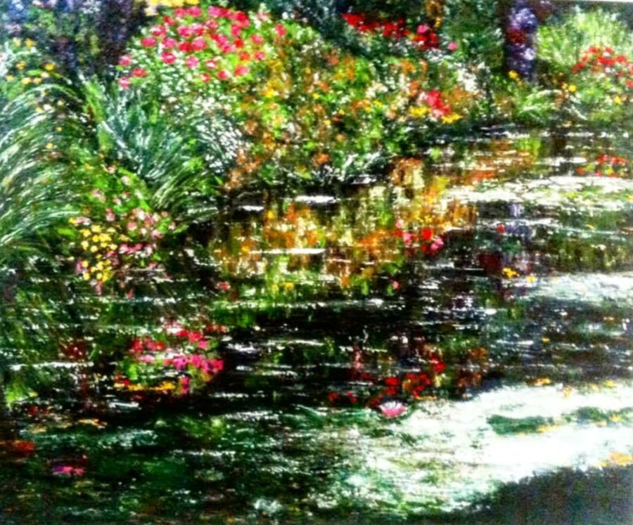 Giverny XI, 100 x 120, acrílico sobre tela, 2013.
