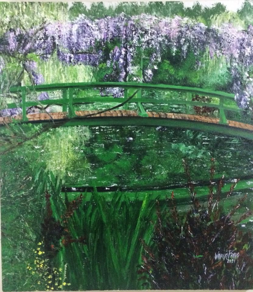 Giverny XII, 70 X 90, acrílico sobre tela, Brasil 2014