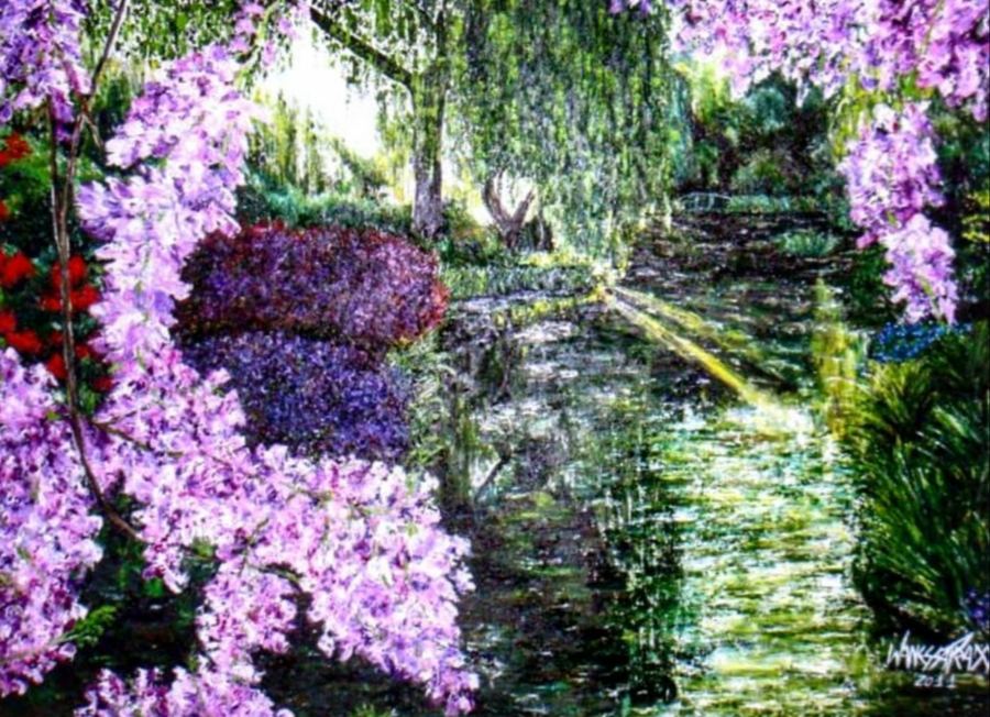 Giverny VIII, Jardin Monet, acrílico sobre tela, 120 x 160, Brasil 2011.