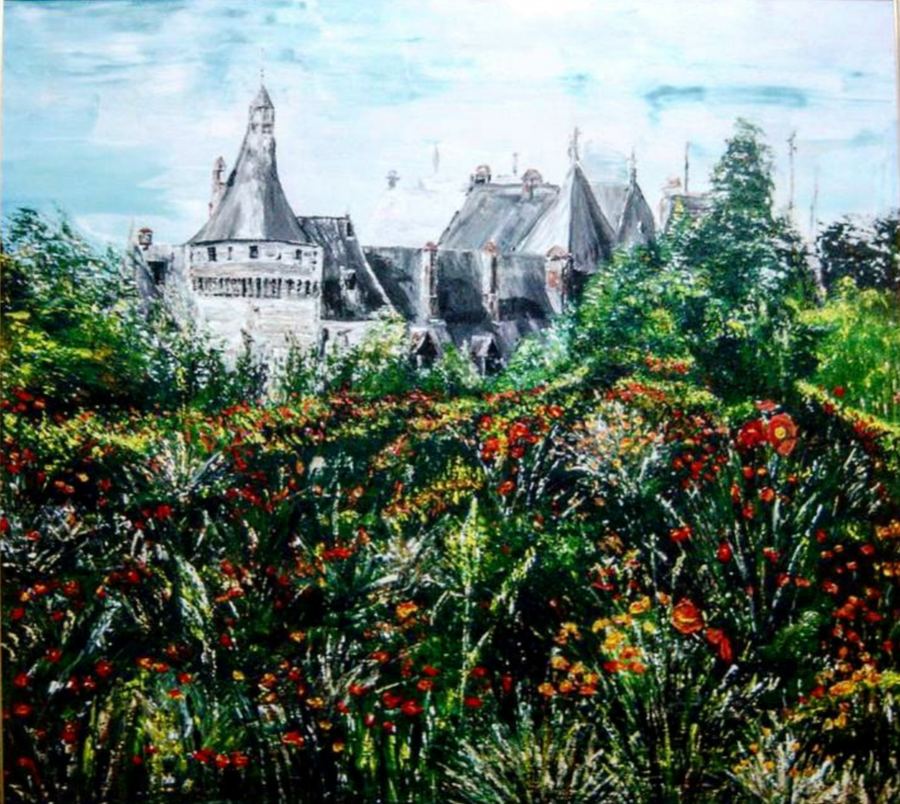 Chaumont Sur Loire, acrílico sobre tela espatulado, 100 x 120, 2010.