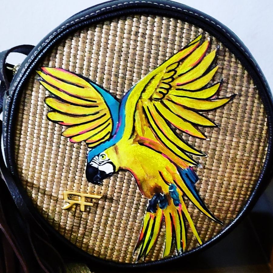 Bolsa Palha Redonda Arara Canindé