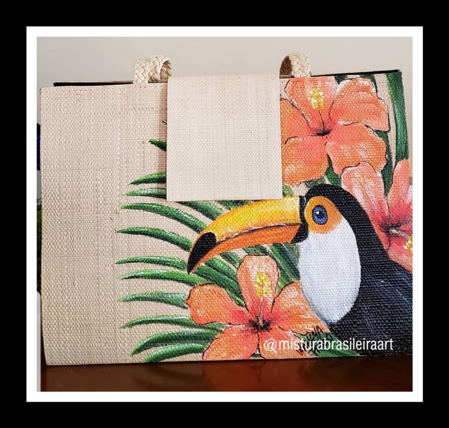 Bolsa Carteira Palha Grande Tucano