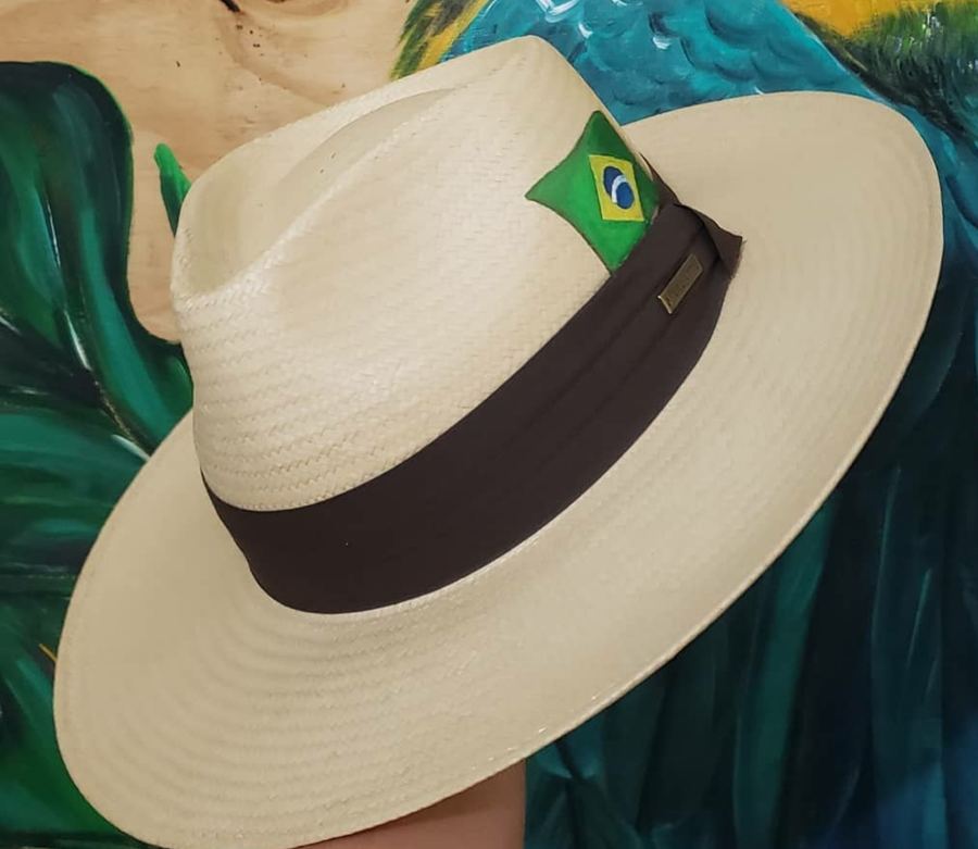 Nacional Aba Larga, Faixa Gorgorão Marrom plissada, Brasil X Itália