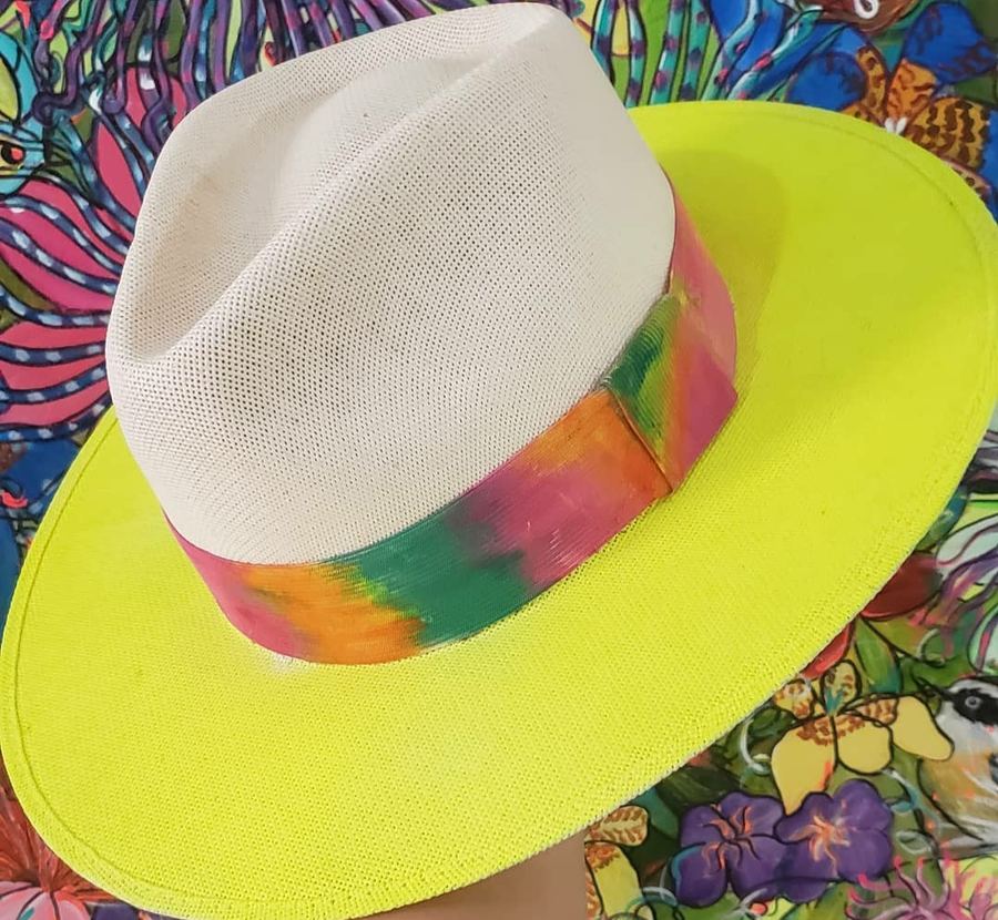 Nacional Aba Amarelo Neon, Faixa Tie Dyie