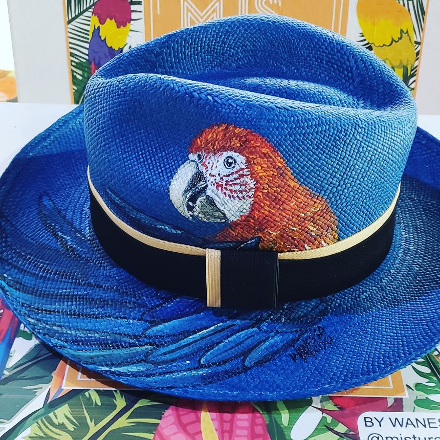 Panamá Azul Royal Arara Vermelha