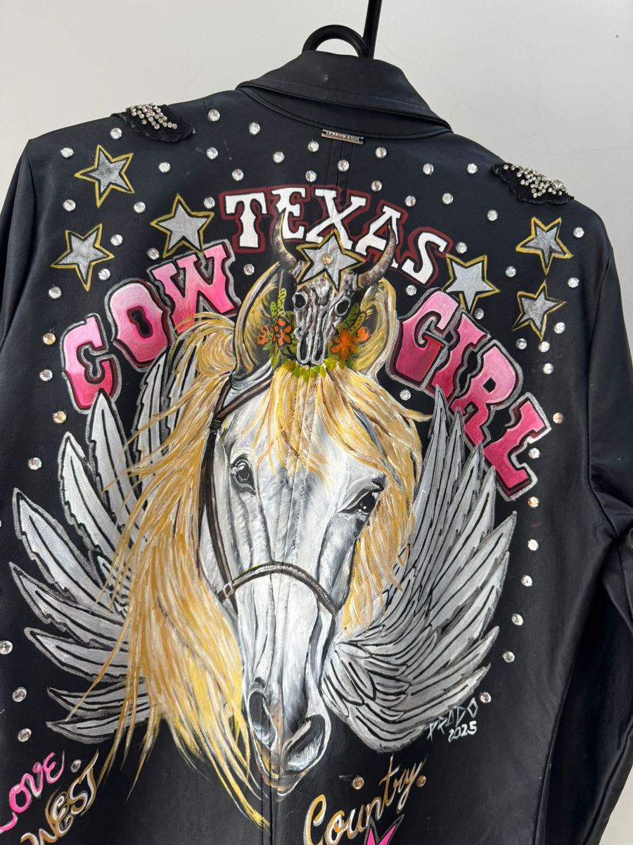 Jaqueta couro Texas