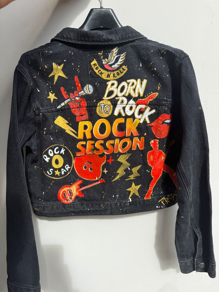 Jaqueta Jeans Rock Session